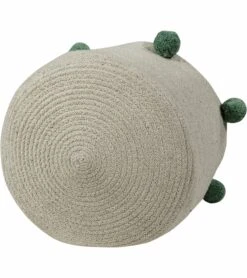 Lorena Canals Bubbly Basket - Natural/Green -Little Unicorn Store lorena canals bubbly basket natural green 170