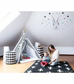 Lorena Canals Cactus Stamp Rug (4' 8" X 6' 7") -Little Unicorn Store lorena canals cactus stamp rug 4 8 x 6 7 210