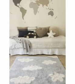 Lorena Canals Clouds Rug - Grey (4' X 5' 3") -Little Unicorn Store lorena canals clouds rug grey 4 x 5 3 172