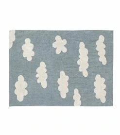 Lorena Canals Clouds Rug - Vintage Blue (4' X 5' 3")