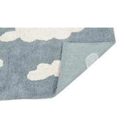 Lorena Canals Clouds Rug - Vintage Blue (4' X 5' 3") -Little Unicorn Store lorena canals clouds rug vintage blue 4 x 5 3 177