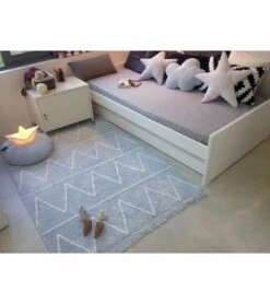 Lorena Canals Hippy Rug - Soft Blue (4' X 5' 3") -Little Unicorn Store lorena canals hippy rug soft blue 4 x 5 3 221