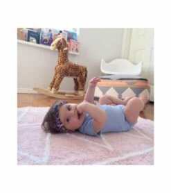 Lorena Canals Hippy Rug - Soft Pink (4' X 5' 3") -Little Unicorn Store lorena canals hippy rug soft pink 4 x 5 3 213