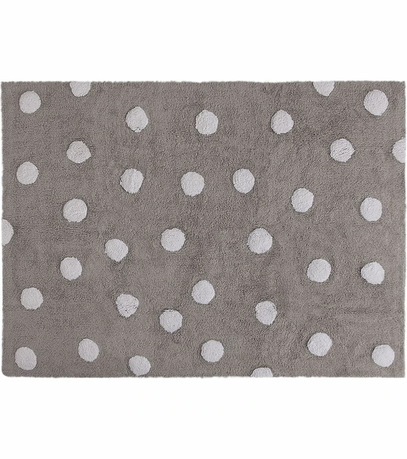 Lorena Canals Polka Dots Rug - Grey (4' X 5' 3") 3 Lorena Canals Polka Dots Rug - Grey (4' X 5' 3")