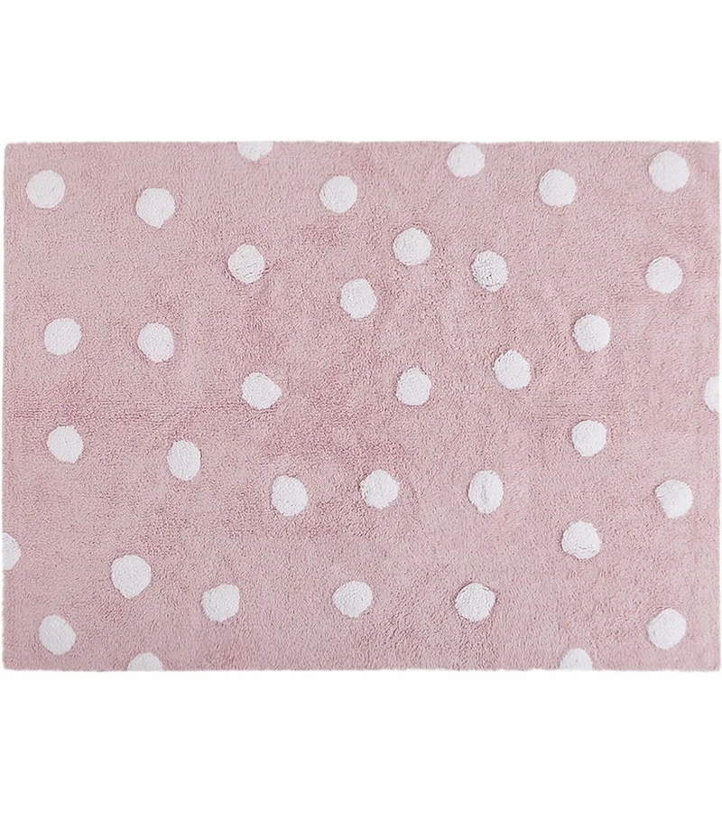 Lorena Canals Polka Dots Rug - Pink (4' X 5' 3") 3 Lorena Canals Polka Dots Rug - Pink (4' X 5' 3")