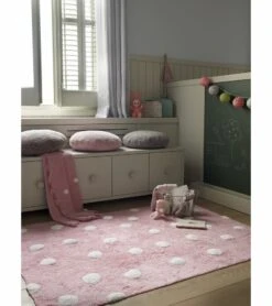 Lorena Canals Polka Dots Rug - Pink (4' X 5' 3") 11 Lorena Canals Polka Dots Rug - Pink (4' X 5' 3") -Little Unicorn Store lorena canals polka dots rug pink 4 x 5 3 206