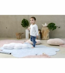 Lorena Canals Puffy Rug - Dream Blue (5' 3'' X 6') -Little Unicorn Store lorena canals puffy rug dream blue 5 3 x 6 223