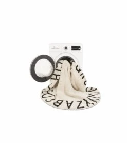 Lorena Canals Round Rug - ABC - Natural/Black (5') -Little Unicorn Store lorena canals round rug abc natural black 5 206