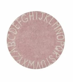 Lorena Canals Round Rug - ABC - Vintage Nude/Natural (5')