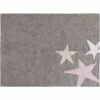 Lorena Canals Three Stars Tricolor Rug - Grey/Pink (4' X 5' 3") 1 Lorena Canals Three Stars Tricolor Rug - Grey/Pink (4' X 5' 3") -Little Unicorn Store lorena canals three stars tricolor rug grey pink 4 x 5 3 202