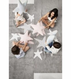Lorena Canals Three Stars Tricolor Rug - Grey/Pink (4' X 5' 3") 10 Lorena Canals Three Stars Tricolor Rug - Grey/Pink (4' X 5' 3") -Little Unicorn Store lorena canals three stars tricolor rug grey pink 4 x 5 3 205