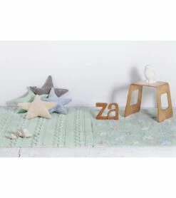 Lorena Canals Tricolor Stars Rug - Soft Mint (4' X 5' 3") 11 Lorena Canals Tricolor Stars Rug - Soft Mint (4' X 5' 3") -Little Unicorn Store lorena canals tricolor stars rug soft mint 4 x 5 3 221