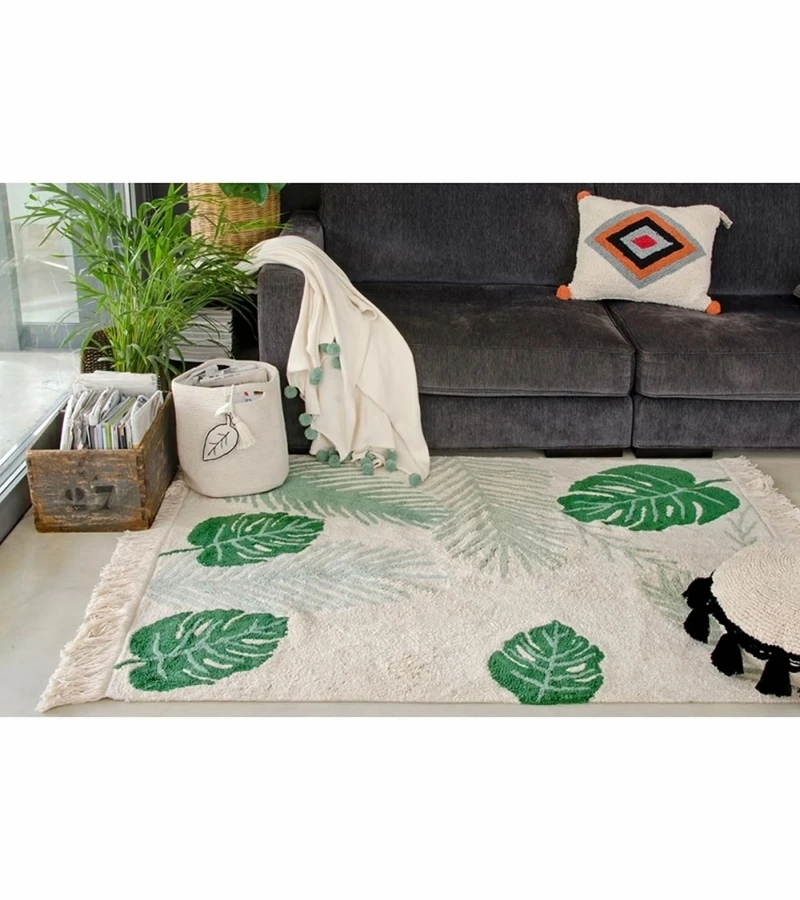 Lorena Canals Tropical Rug - Green (4' 7'' X 6' 7'') 5 Lorena Canals Tropical Rug - Green (4' 7'' X 6' 7'') - Image 3