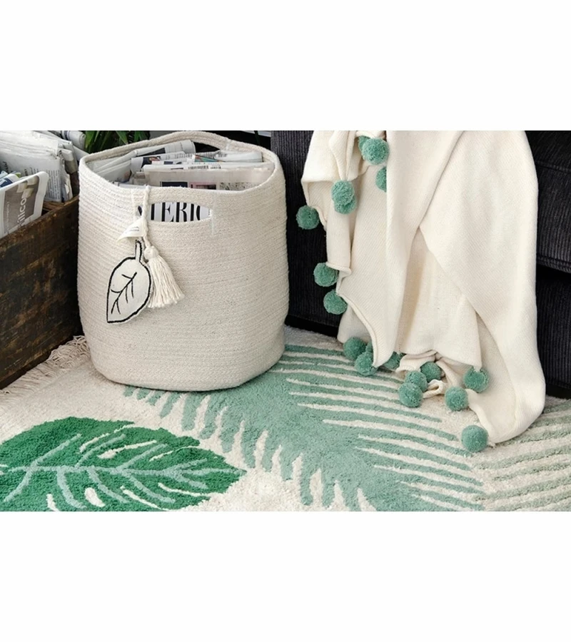 Lorena Canals Tropical Rug - Green (4' 7'' X 6' 7'') 8 Lorena Canals Tropical Rug - Green (4' 7'' X 6' 7'') - Image 6