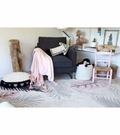 Lorena Canals Tropical Rug - Pink (4' 7'' X 6' 7'') 9 Lorena Canals Tropical Rug - Pink (4' 7'' X 6' 7'') -Little Unicorn Store lorena canals tropical rug pink 4 7 x 6 7 157