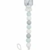 Loulou Lollipop Lolli Gem Pacifier Clip - Blue Grey