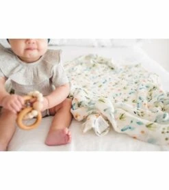 Loulou Lollipop Luxe Muslin Swaddle - Cactus Floral -Little Unicorn Store loulou lollipop luxe muslin swaddle cactus floral 155