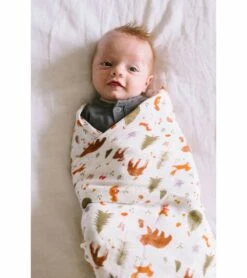 Loulou Lollipop Luxe Muslin Swaddle - Forest Friends 11 Loulou Lollipop Luxe Muslin Swaddle - Forest Friends -Little Unicorn Store loulou lollipop luxe muslin swaddle forest friends 151