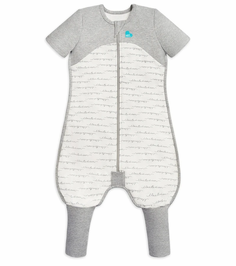 Love To Dream Short Sleeve Sleep Suit Organic Cotton Mild, 24-36 M - Dreamer White 3 Love To Dream Short Sleeve Sleep Suit Organic Cotton Mild, 24-36 M - Dreamer White