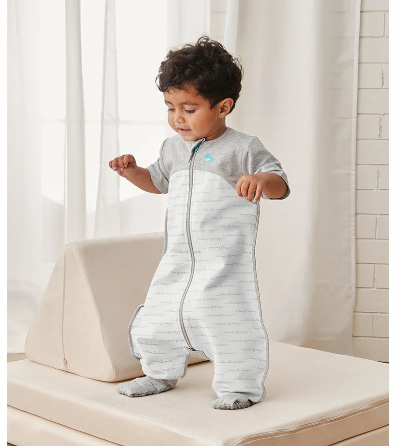 Love To Dream Short Sleeve Sleep Suit Organic Cotton Mild, 24-36 M - Dreamer White 5 Love To Dream Short Sleeve Sleep Suit Organic Cotton Mild, 24-36 M - Dreamer White - Image 3