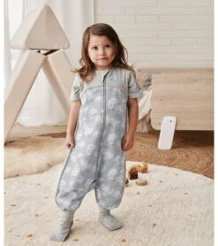 Love To Dream Short Sleeve Sleep Suit Organic Cotton Mild, 6-12 M - Doves Grey -Little Unicorn Store love to dream short sleeve sleep suit organic cotton mild 6 12 m doves grey 9