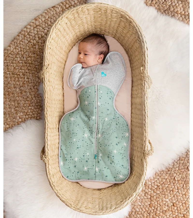 Love To Dream Swaddle UP Cotton Fleece Mild, Small - North Star Olive 4 Love To Dream Swaddle UP Cotton Fleece Mild, Small - North Star Olive - Image 2