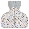 Love To Dream Swaddle UP Designer Collection Hip Harness Quilted Cotton 2.5 TOG, Small - Happy Hats White -Little Unicorn Store love to dream swaddle up designer collection hip harness quilted cotton 2 5 tog small happy hats white 6