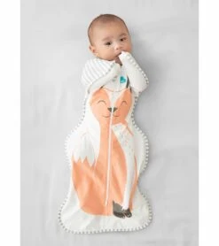 Love To Dream Swaddle UP Original 1.0 TOG, Newborn - Orange Frankie Fox -Little Unicorn Store love to dream swaddle up original 1 0 tog newborn orange frankie fox 8