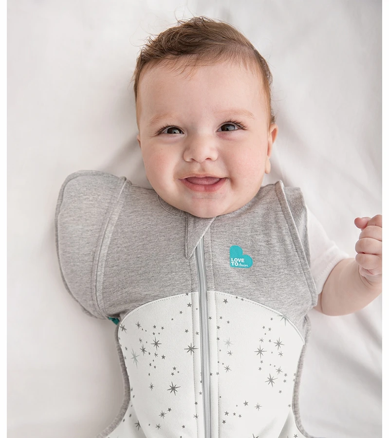 Love To Dream Swaddle UP Transition Bag Cotton Fleece Mild, Large - North Star White 4 Love To Dream Swaddle UP Transition Bag Cotton Fleece Mild, Large - North Star White - Image 2