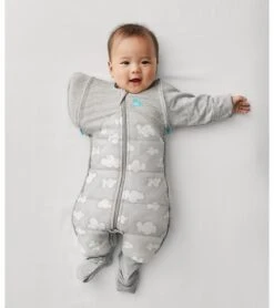 Love To Dream Swaddle UP Transition Suit Quilted Cotton 2.5 TOG, X-Large - Daydream Grey -Little Unicorn Store love to dream swaddle up transition suit quilted cotton 2 5 tog x large daydream grey 8