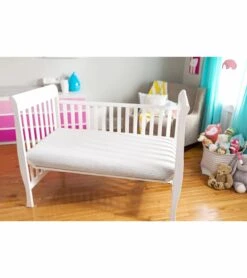 Lullaby Earth Breathe Safe 2-stage Crib Mattress - White -Little Unicorn Store lullaby earth breathe safe 2 stage crib mattress white 46