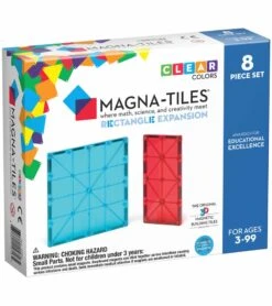 Magna-Tiles Rectangles 8-Piece Expansion Set