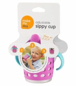 Make My Day Adjustable Sippy Cup - Purple/Blue -Little Unicorn Store make my day adjustable sippy cup purple blue 175