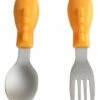 Marcus & Marcus Palm Grasp Spoon & Fork Set Lola The Giraffe -Little Unicorn Store marcus marcus palm grasp spoon fork set lola the giraffe 81