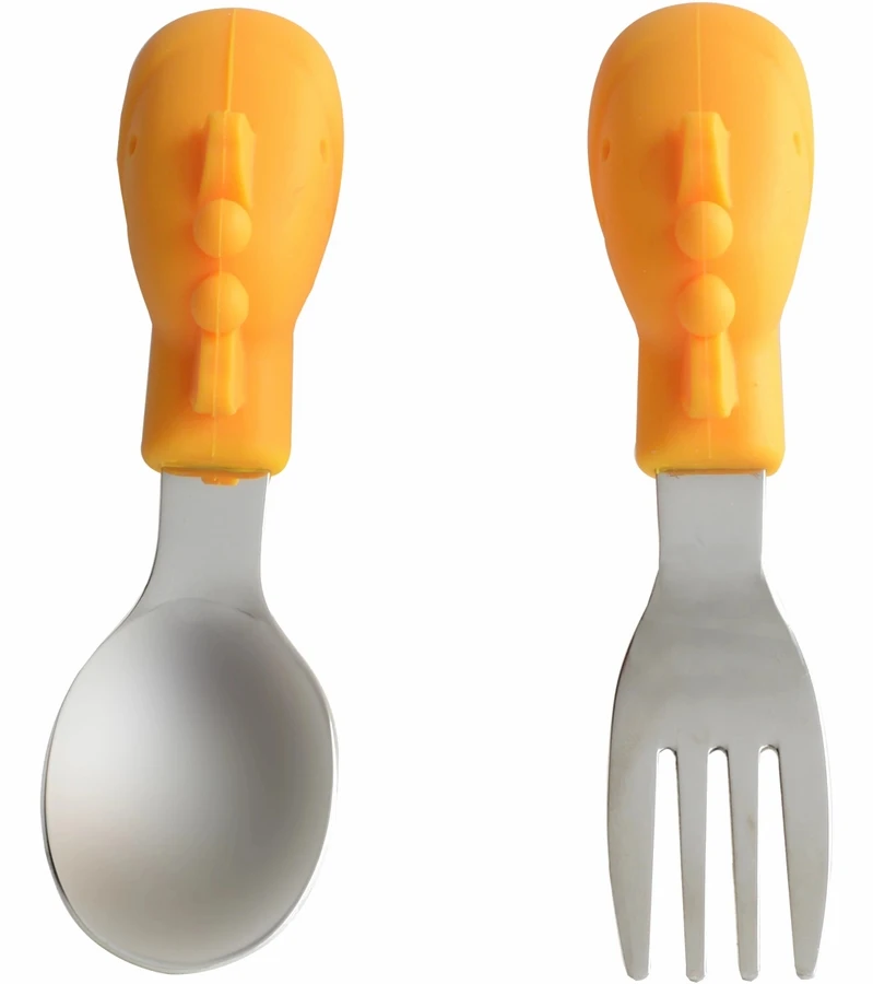 Marcus & Marcus Palm Grasp Spoon & Fork Set Lola The Giraffe 3 Marcus & Marcus Palm Grasp Spoon & Fork Set Lola The Giraffe
