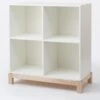 Milton & Goose Cubby Bookshelf - White 1 Milton & Goose Cubby Bookshelf - White -Little Unicorn Store milton goose cubby bookshelf white 118