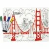 Modern-Twist Mark-Mat + 4 Markers - Golden Gate -Little Unicorn Store modern twist mark mat 4 markers golden gate 108