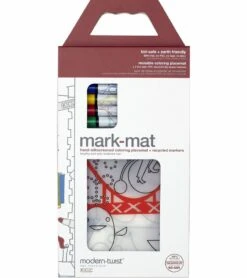 Modern-Twist Mark-Mat + 4 Markers - Golden Gate -Little Unicorn Store modern twist mark mat 4 markers golden gate 109