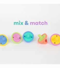 Morepeas Flip & Store Pacifier - Sherbert -Little Unicorn Store morepeas flip store pacifier sherbert 157