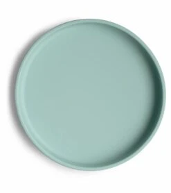 Mushie Classic Silicone Suction Plate - Cambridge Blue