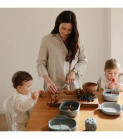 Mushie Lunchbox - Smoke -Little Unicorn Store mushie lunchbox smoke 8