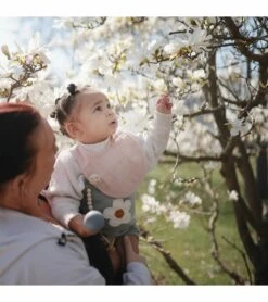 Mushie Muslin Bib, 2 Pack - Blush / Pink Floral -Little Unicorn Store mushie muslin bib 2 pack blush pink floral 9