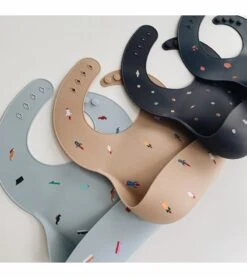 Mushie Silicone Baby Bib - Planets -Little Unicorn Store mushie silicone baby bib planets 90