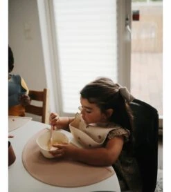 Mushie Silicone Place Mat - Blush -Little Unicorn Store mushie silicone place mat blush 94