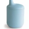 Mushie Silicone Sippy Cup - Powder Blue -Little Unicorn Store mushie silicone sippy cup powder blue 102