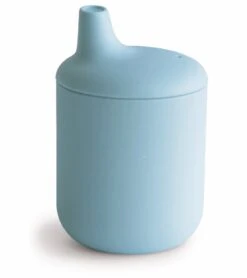Mushie Silicone Sippy Cup - Powder Blue
