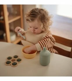 Mushie Silicone Sippy Cup - Powder Blue -Little Unicorn Store mushie silicone sippy cup powder blue 104