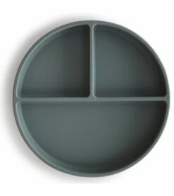 Mushie Silicone Suction Plate - Dried Thyme