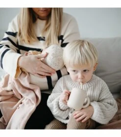 Mushie Silicone Training Cup + Straw - Powder Blue -Little Unicorn Store mushie silicone training cup straw powder blue 105