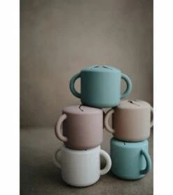 Mushie Snack Cup - Dried Thyme -Little Unicorn Store mushie snack cup dried thyme 108